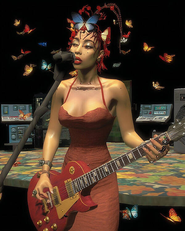 Kali Uchis In An Astrology Rock Band 3 - Art Print