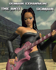 Rihanna In A Pop Punk Band - Art Print